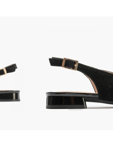 pitillos - mocasin negro abierto - 5783