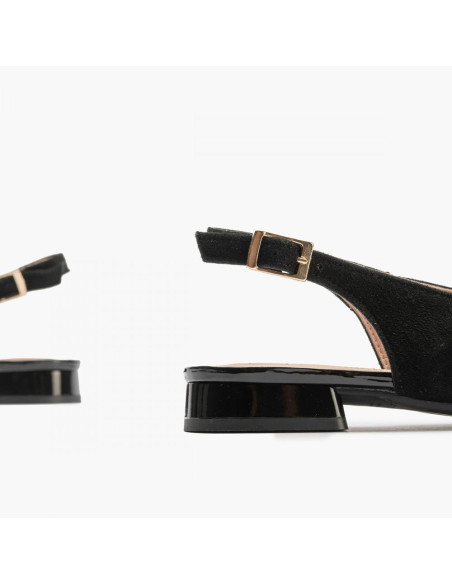 pitillos - mocasin negro abierto - 5783