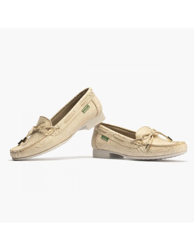 pitillos - mocasin piel dorado - 3800