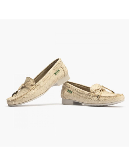pitillos - mocasin piel dorado - 3800