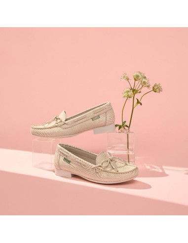 pitillos - mocasin piel dorado - 3800
