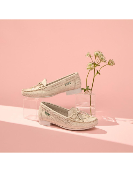 pitillos - mocasin piel dorado - 3800
