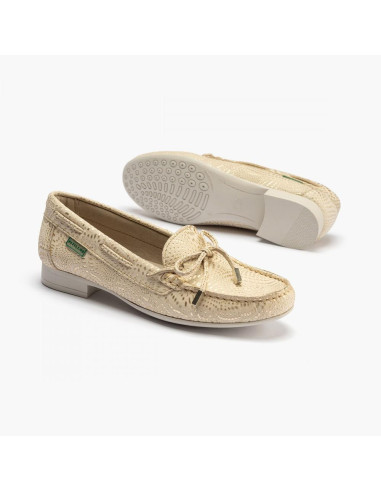 pitillos - mocasin piel dorado - 3800