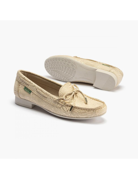 pitillos - mocasin piel dorado - 3800