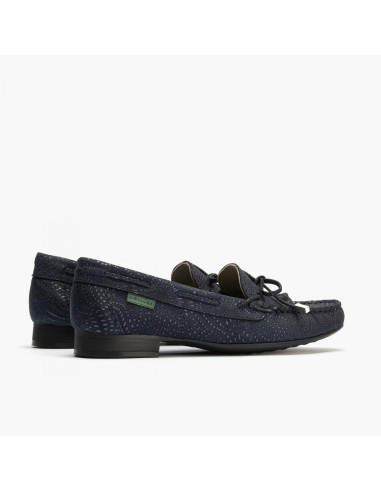 pitillos - moxasin piel azul - 3800