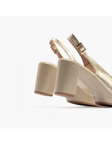 pitillos - Sandalia plataforma dorada - 2813