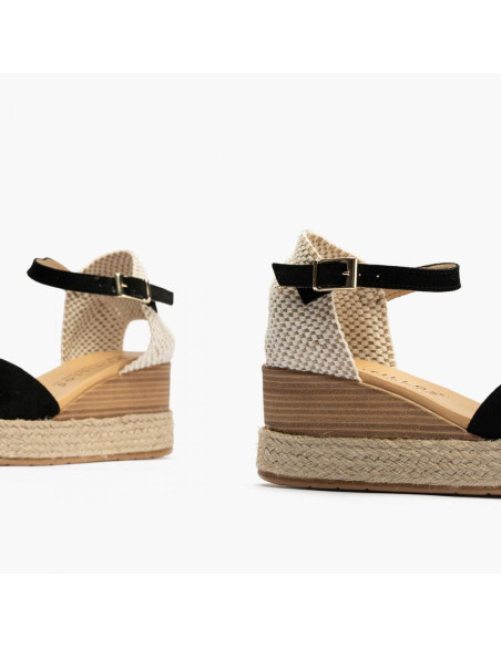 pitillos - valenciana serraje negro - 5520