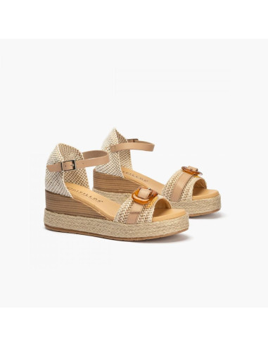 pitillos - sandalia natural hebilla - 5524