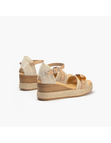 pitillos - sandalia natural hebilla - 5524