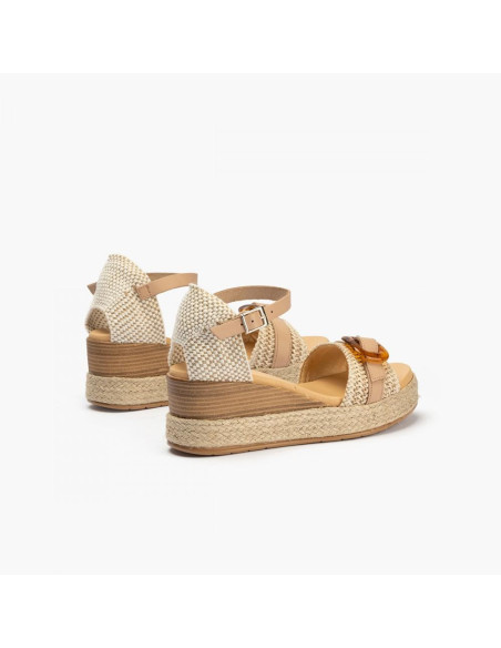 pitillos - sandalia natural hebilla - 5524