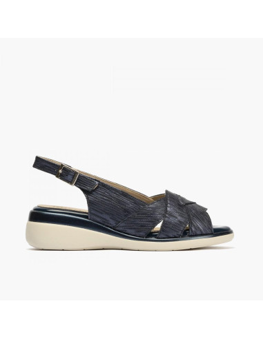 pitillos - sandalia azul cuña - 5590