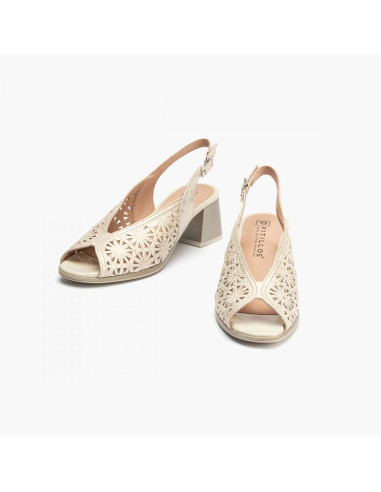 pitillos - sandalia dorada fantasia - 5691