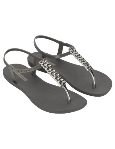 ipanema - sandalia gris adorno - 83508