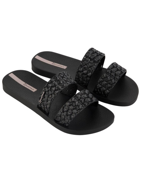 ipanema  - sandalia agua dos tiras negro - 83243