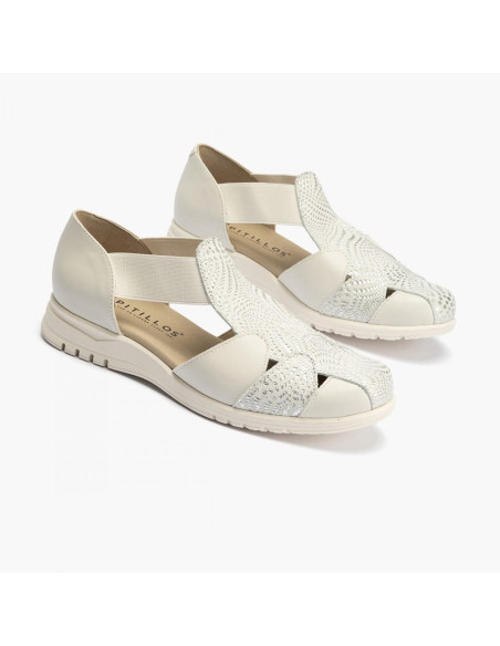 pitillos - sandalia piel blanco - 2822