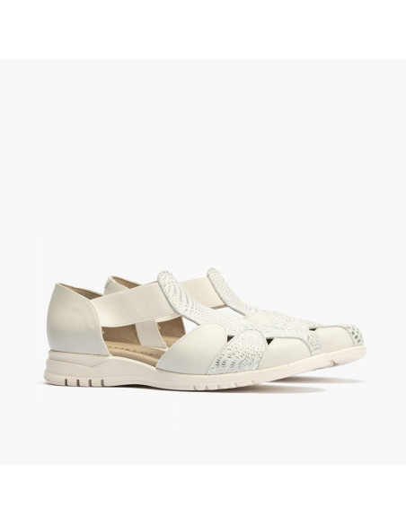 pitillos - sandalia piel blanco - 2822
