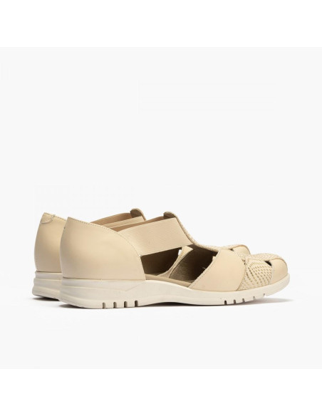 pitillos  - sandalia piel crema - 2822