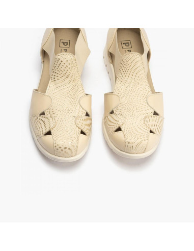 pitillos  - sandalia piel crema - 2822