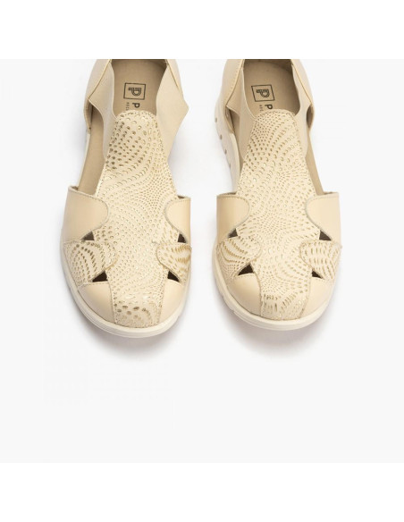 pitillos  - sandalia piel crema - 2822