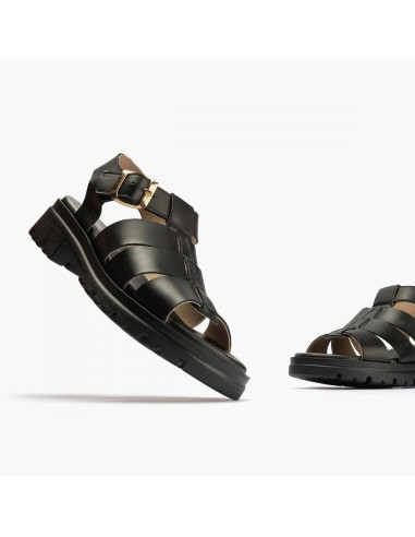 pitillos - sandalia piel negro - 2831