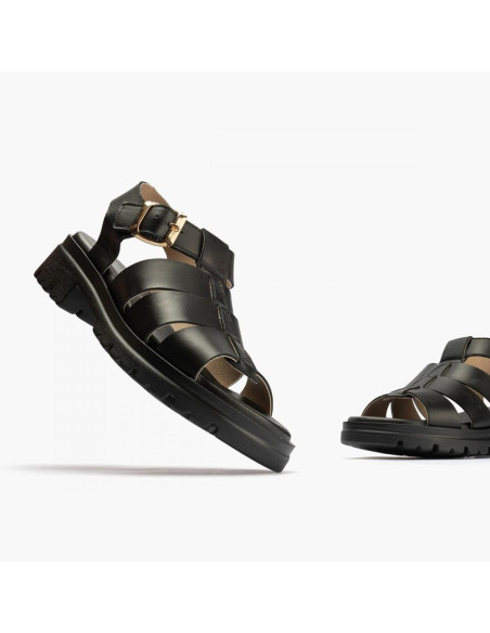 pitillos - sandalia piel negro - 2831