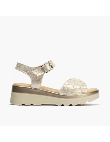 pitillos - sandalia piel dorada - 2841