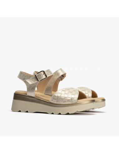 pitillos - sandalia piel dorada - 2841