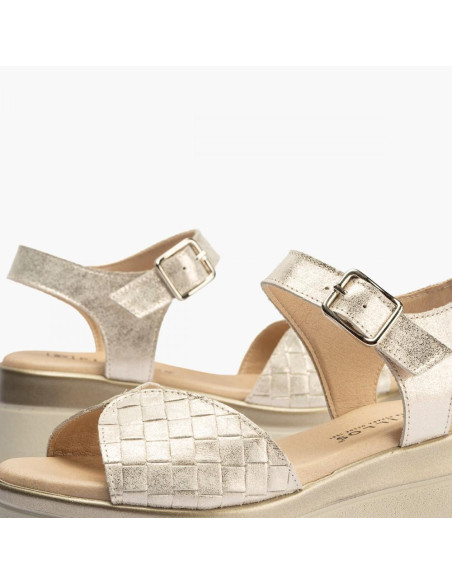 pitillos - sandalia piel dorada - 2841