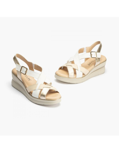 pitillos - sandalia blanco piel - 5614