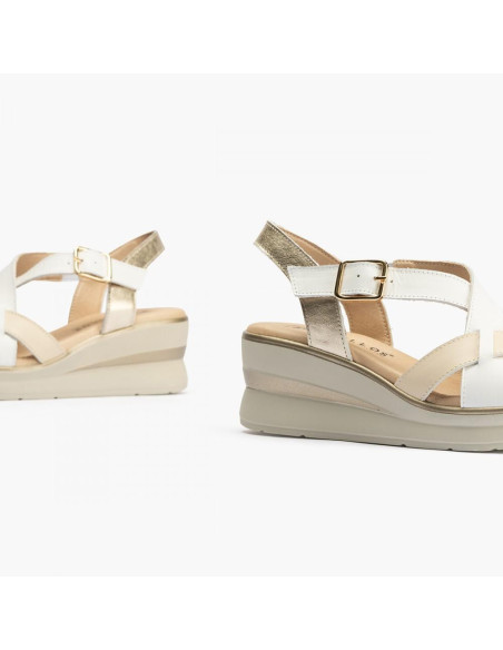 pitillos - sandalia blanco piel - 5614