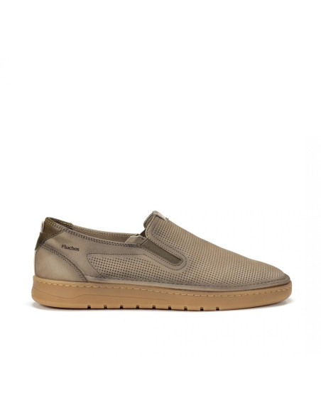 fluchos - mocasin piel beig - F1946