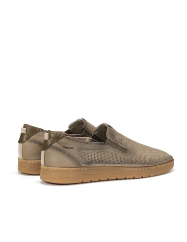 fluchos - mocasin piel beig - F1946