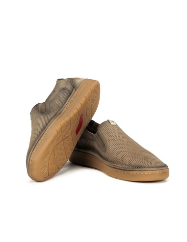 fluchos - mocasin piel beig - F1946