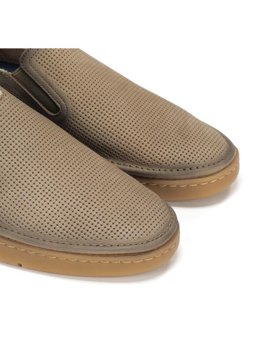 fluchos - mocasin piel beig - F1946