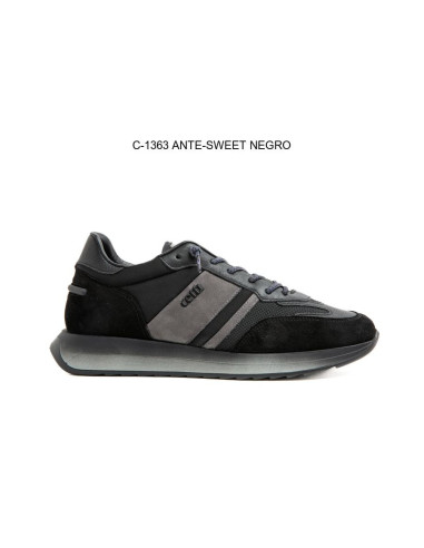 cetti - tiempo libre piel negro - C1363