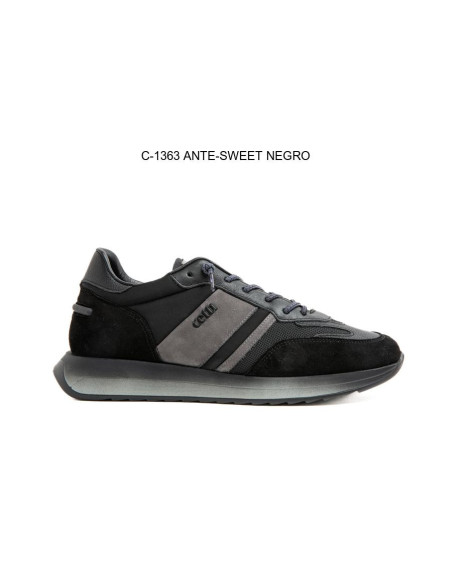 cetti - tiempo libre piel negro - C1363