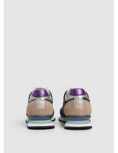 PEPE JEANS - Zapatilla metalizada kaky - PLS40021