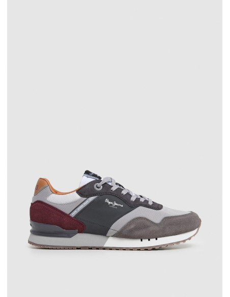 PEPE JEANS - Zapatilla vestir gris -  PMS40018