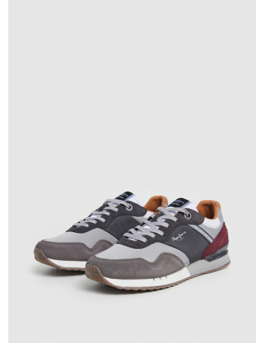 PEPE JEANS - Zapatilla vestir gris -  PMS40018