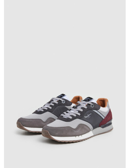 PEPE JEANS - Zapatilla vestir gris -  PMS40018