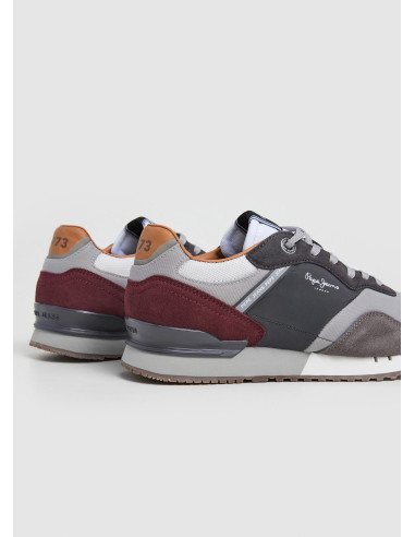 PEPE JEANS - Zapatilla vestir gris -  PMS40018