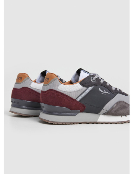 PEPE JEANS - Zapatilla vestir gris -  PMS40018