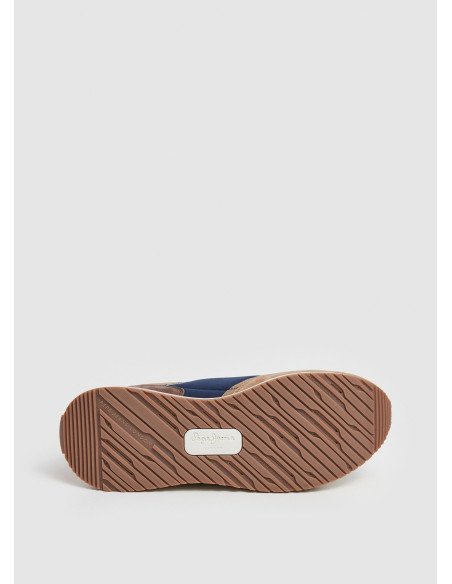 PEPE JEANS - Zapatilla combin azul/cognac - PMS40027