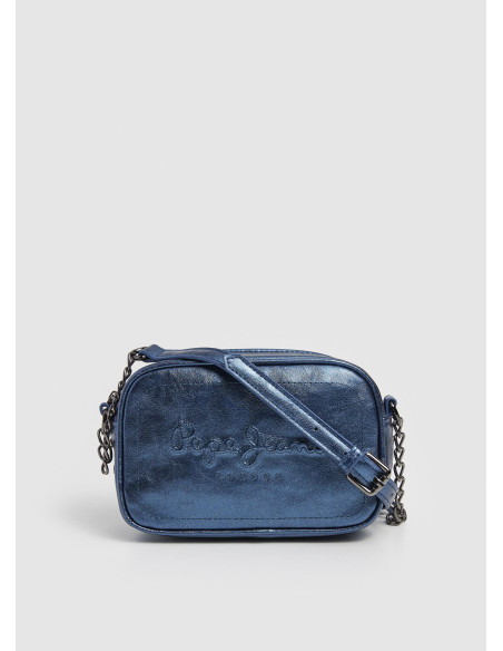 PEPE JEANS - Bandolera metalizada azul - PLO31577
