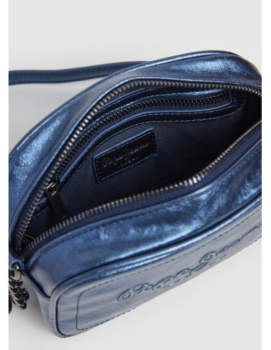 PEPE JEANS - Bandolera metalizada azul - PLO31577