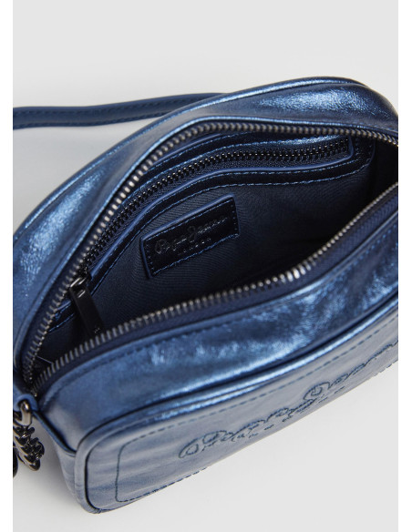 PEPE JEANS - Bandolera metalizada azul - PLO31577