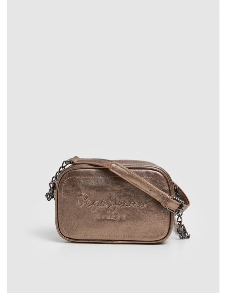PEPE JEANS - Bandolera metalizada bronce - PLO31577