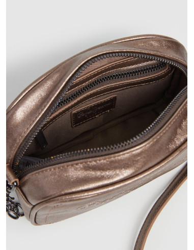 PEPE JEANS - Bandolera metalizada bronce - PLO31577