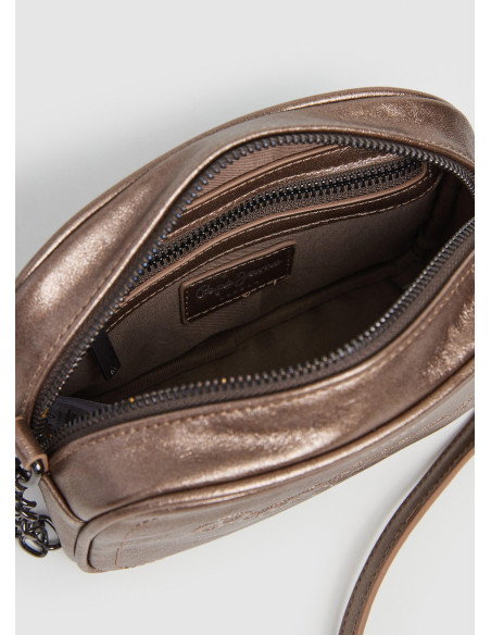 PEPE JEANS - Bandolera metalizada bronce - PLO31577