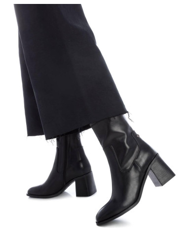 XTI - Botin negro elastico tacon - 143421